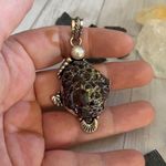 Titanium Druzy pearl Handmade ethnic style Pendant Green Photo 0