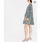 Ulla Johnson  Leiko Dress Blue Floral Print Cotton Long Sleeve Mini 00‎ Boho Photo 3