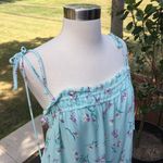Gianni Bini  Mint & Violet Dainty Floral Mini Dress Size Large Photo 1