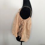 American Eagle  Outfitters Womens Crochet Lace Top Peach Sleeveless Size‎ Small Photo 2