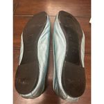 Saint Laurent  Metallic Blue Leather Bow Ballet Flats Size 391/2 US 9 Photo 11