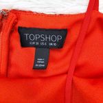 Topshop  Tomato Red Lace Spaghetti Strap Dress Size 6 Photo 4