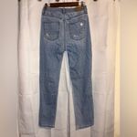 American Eagle Womens Mom Jeans Size 4 Long Distressed Medium Wash Mid Rise Photo 2