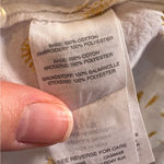 Madewell White Yellow Sun Embroidered Short Sleeve Button Down Shirt Womens S Photo 9