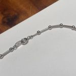 Trifari Women’s Vintage Signed Silver Tone Chain Necklace Beaded Photo 3