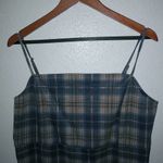 Paper Moon 3X Fall Plaid Jumper Dress Plus in Tan Black Blue Photo 9