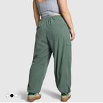 PINK - Victoria's Secret Victoria’s Secret PINK Parachute Cargo Trouser Pants Fresh Forest Green Large Photo 1
