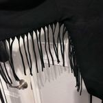 Amuse Society  black sweatshirt with fringe size medium Photo 1