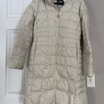 The North Face  Beige Cream Long Down 550 Puffer Jacket (Flaws) Photo 0