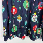 Disney 100 Soft Christmas Pajama Top Raglan Shirt Mickey Mouse Olaf Size XL EUC Photo 7