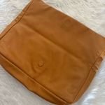 Jason Wu  Duvet Large Leather Foldover Clutch Tan EUC Photo 4