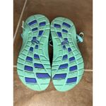 Chaco Sandals Women's Strappy Sport Active Aqua Blue Patterned Footwear Photo 2