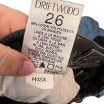 Driftwood  Jackie Embroidered Skinny Jeans‎ in Dark Grey Washed Black Size 26 Photo 12