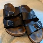 Birkenstock Black Leather Sandals Photo 0