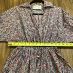 Tish Cox cotton Merry & Me Floral Cinched Waist Fit Flare Mini Dress Red Fall XS Photo 12