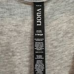 Vuori  Torrey Romper Women's‎ XL Gray Sleeveless Athleisure Ribbed Drawstring Photo 2