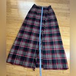 Vintage Red & Black Plaid Maxi Fringe Skirt|Emily M|Size:9/10|cottagecore|70s Size undefined Photo 12