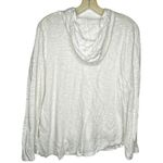 J Jill Linen‎ Blend Hoody Shirt White Size M Photo 3