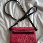 Vintage Hot Pink D’Onofrio Alligator Leather Crossbody Purse Bag Brass Hardware Photo 11