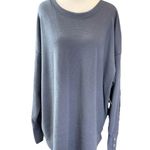 Sonoma Goods For Life Sweater Plus Size 1X Blue Women’s Pullover Waffle Knit NWT Photo 0