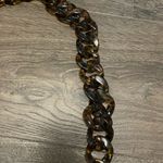 Calvin Klein  Brown Wristlet Clutch with Tortoiseshell Chain Strap Photo 3