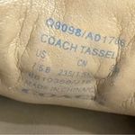 Coach Tassel Loafers Pinkish Red Pebbled Leather Women’s Loafers Size 7.5B Photo 13