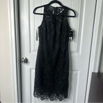 White House | Black Market  black lace‎ sleeveless midi dress size 2 Photo 2