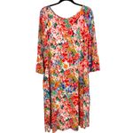 Agnes & Dora  Bloom Limited Edition Floral Midi Dress Bell Sleeve Women's M Photo 3