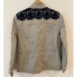 Gap Long Sleeve Belted Utility Lace Army Jacket Tan Women's Size XS Petite Photo 2