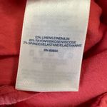 Lands' End Womens size 12 Cropped Wide Leg Pull On Linen Pants Salmon Pink Photo 10