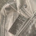 Old Navy NWT  Size 6 Silver Shine Metallic Zip Stretch Denim A Line Mini Skirt Photo 9