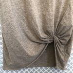 Umgee  oatmeal knitted oversized‎ tee Tshirt with front knot Photo 2