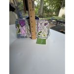 Vera Bradley Quilted Watercolor Floral Wallet Organizer Purple Gray Yellow NWT Photo 2