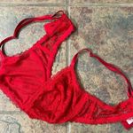 Victoria's Secret [] large red lace bralette Photo 2