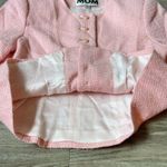MOM Vintage Baby Pink Button Down Blazer Jacket Size 40 Photo 5