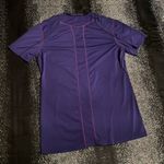 Nike Womens medium  Pro Dri Fit Fitted Royal Purple Short Sleeve Shirt Photo 1