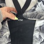 Rese Womens Small S Tropical Floral Racerback Athletic Tank Top Black USA Photo 5