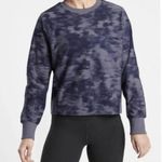 Athleta Farallon Blue Gray Camo Sweatshirt Cropped women’s size 1X Photo 0