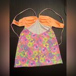 Show Me Your Mumu MG Micro Mini Dress in Neon Daze Halter Floral Dress Size XS Photo 5