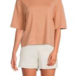 Vince Cute  peach pima cotton boxy wide sleeve t-shirt large Photo 0
