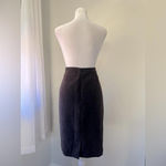 Vintage Y2K Casual Corner Chocolate Brown Corduroy Knee Length Pencil Skirt Size 8 Photo 5