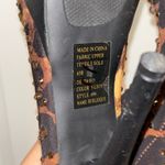 VTG Y2K Leopard Bakers Platform Boots Thigh High Stiletto Bejeweled Pleaser Brown Size 6.5 Photo 8