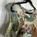 Alberto Makali ‎ tropical scenery art to wear cold shoulder short sleeves blouse Photo 1