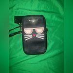 Karl Lagerfeld Black and Pink Cat Maybelle Crossbody Bag Photo 1