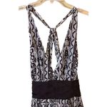 Nicole Miller Silk Geometric Halter Dress - Size 14 Photo 5