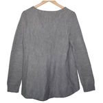 Womens Atelier Camille Gray Pink Pullover Long Sleeve V Photo 1