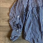 Blue and White Striped Long Sleeve Blouse Size undefined Photo 1