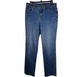 Bill Blass  Stretch Straight Leg Blue Jeans, Good Condition, Size 8 Photo 2