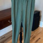 Matching Set Green Textured Knit Long Sleeve Top Drawstring Pants Size M Photo 5