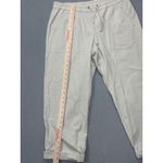 J.Jill Women's M Medium Casual Crop Pants Beige Drawstring Elastic Waist Photo 9